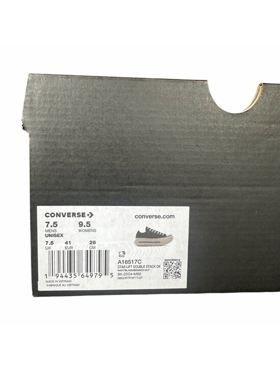 ⭐Converse Lift Double Stack Platform Plaid 7.5 Men\'s shoes Sneaker Black A16517C main image 5